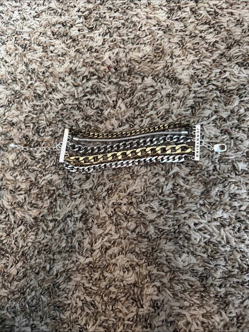 Jenny Bird Mix-Metal Multi-Chain Bracelet - Gold & Silver